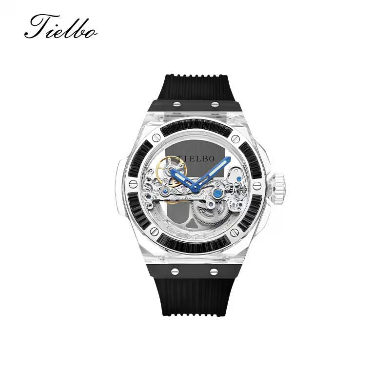 Prism Black – Transparent Skeleton Watch T711