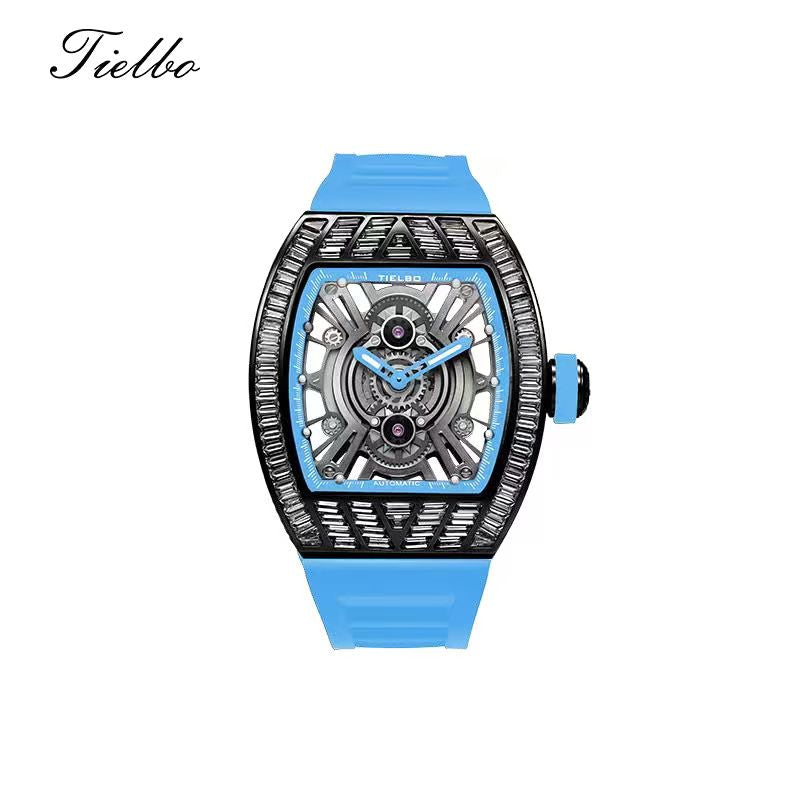 Crystal Storm Automatic Watch – Skeleton, 43×51mm, 368 Crystals T827M