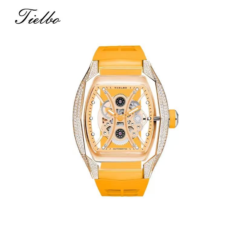 Armor Rose Watch – Transparent, Skeleton, Automatic T831M