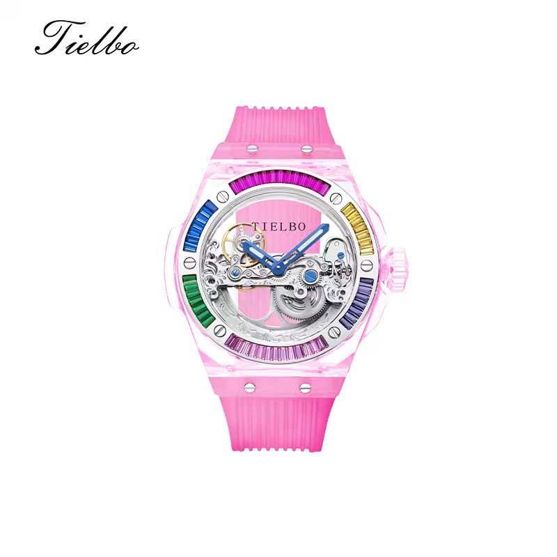 Prism Black – Transparent Skeleton Watch T711