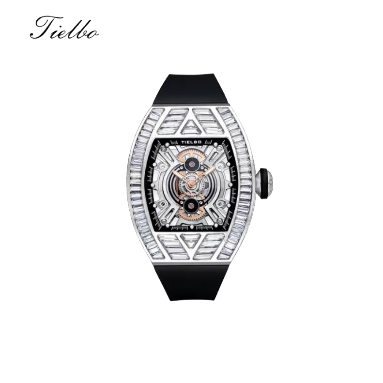 Crystal Storm Watch – Quartz, Skeleton, Crystal Inlay T827S