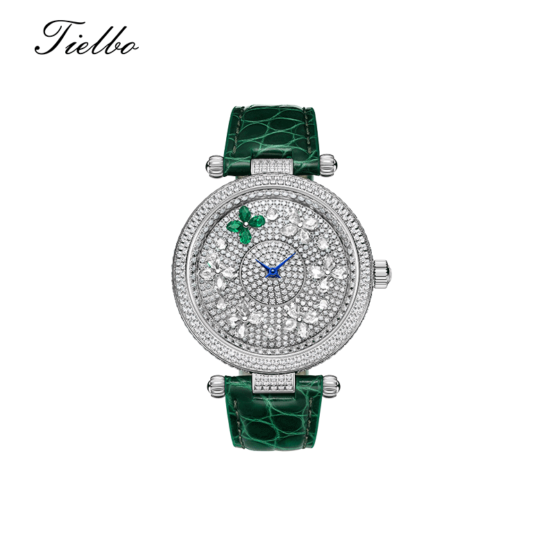 Butterfly Watch – Rotating Dial, Iced-Out, 42mm T819L