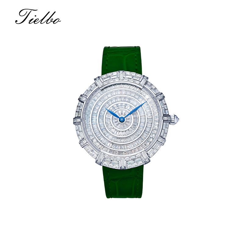 Round Waltz Watch – Quartz, 37mm, Full Crystal T818L