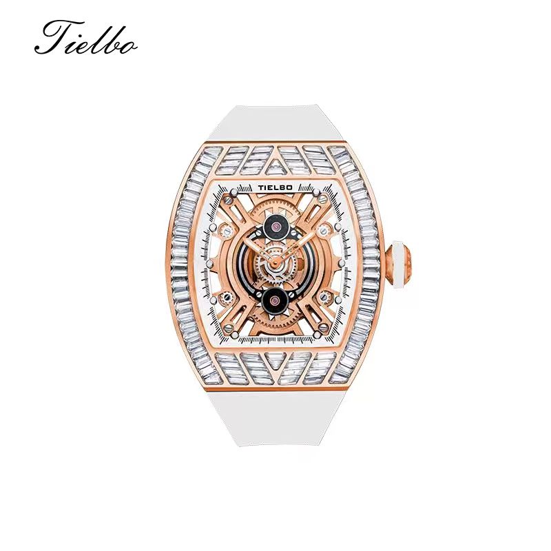 Crystal Storm Watch – Quartz, Skeleton, 40×46mm T827L