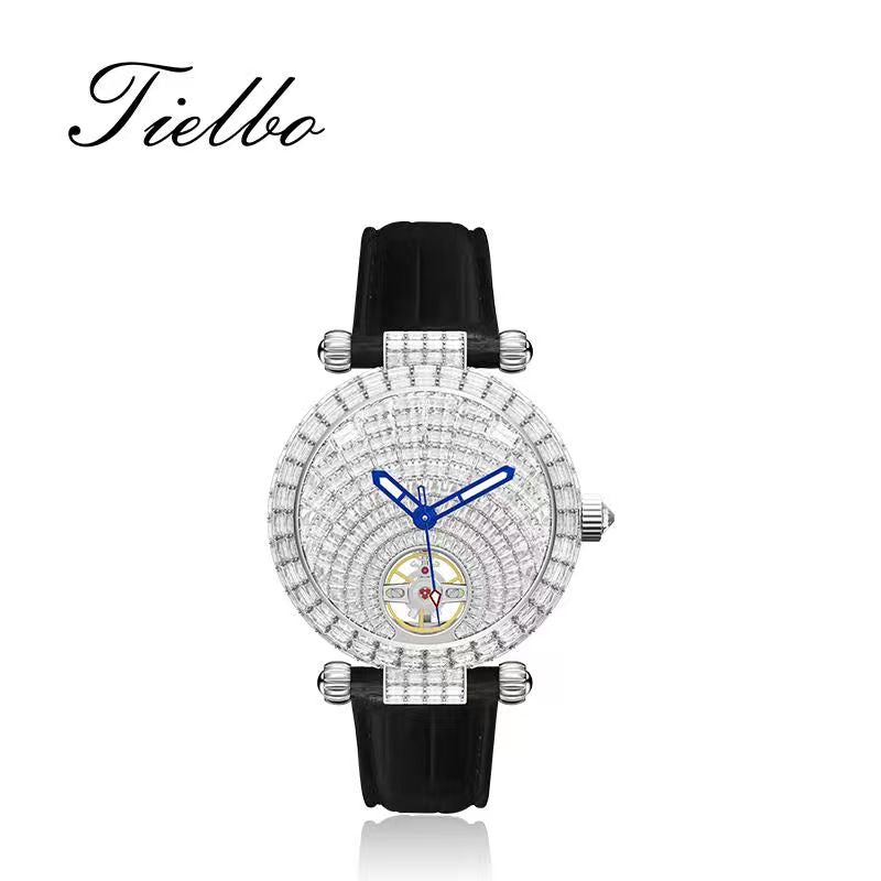 Stellar Night Automatic Watch – 38mm, Full Crystal T856L