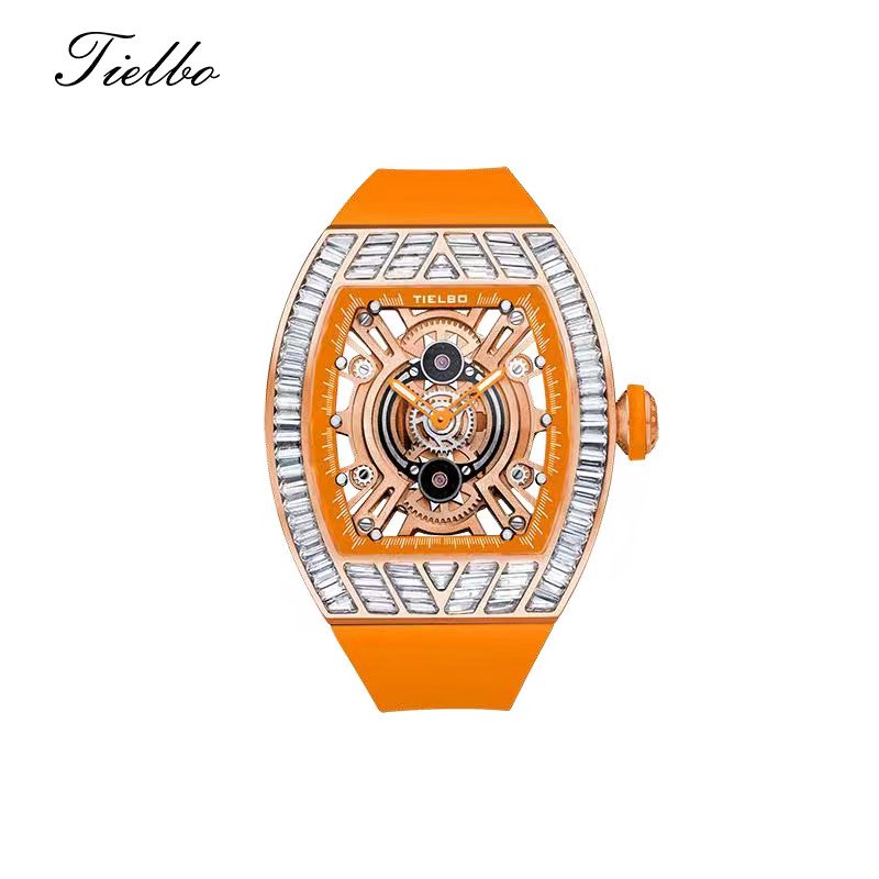 Crystal Storm Watch – Quartz, Skeleton, 40×46mm T827L