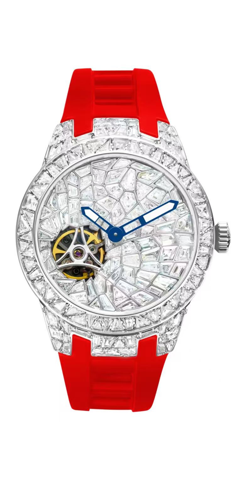 Faith Automatic Watch – 38mm, Full Crystal T835L