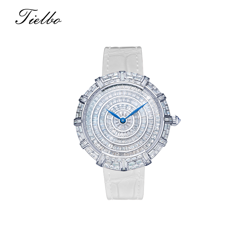 Round Waltz Watch – Quartz, 37mm, Full Crystal T818L