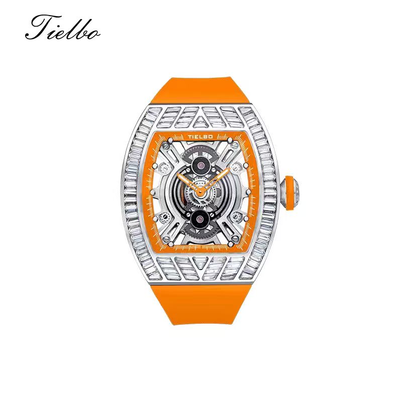 Crystal Storm Watch – Quartz, Skeleton, 40×46mm T827L