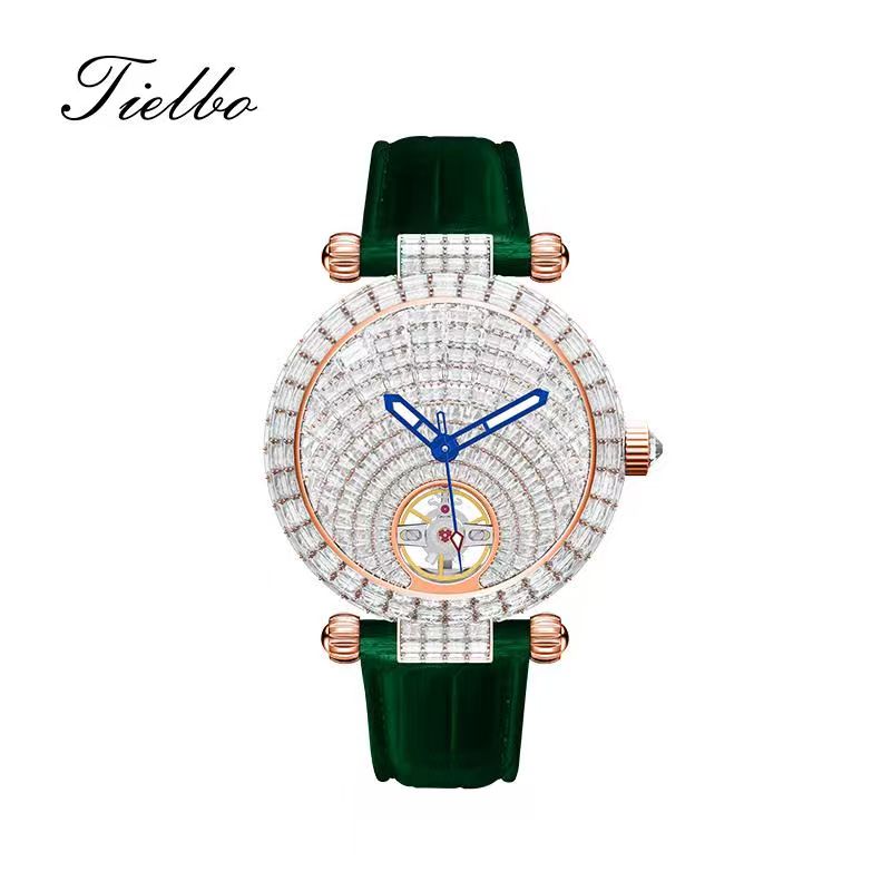 Stellar Night Automatic Watch – 38mm, Full Crystal T856L