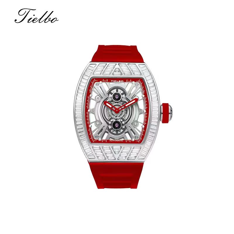 Crystal Storm Automatic Watch – Skeleton, 43×51mm, 368 Crystals T827M