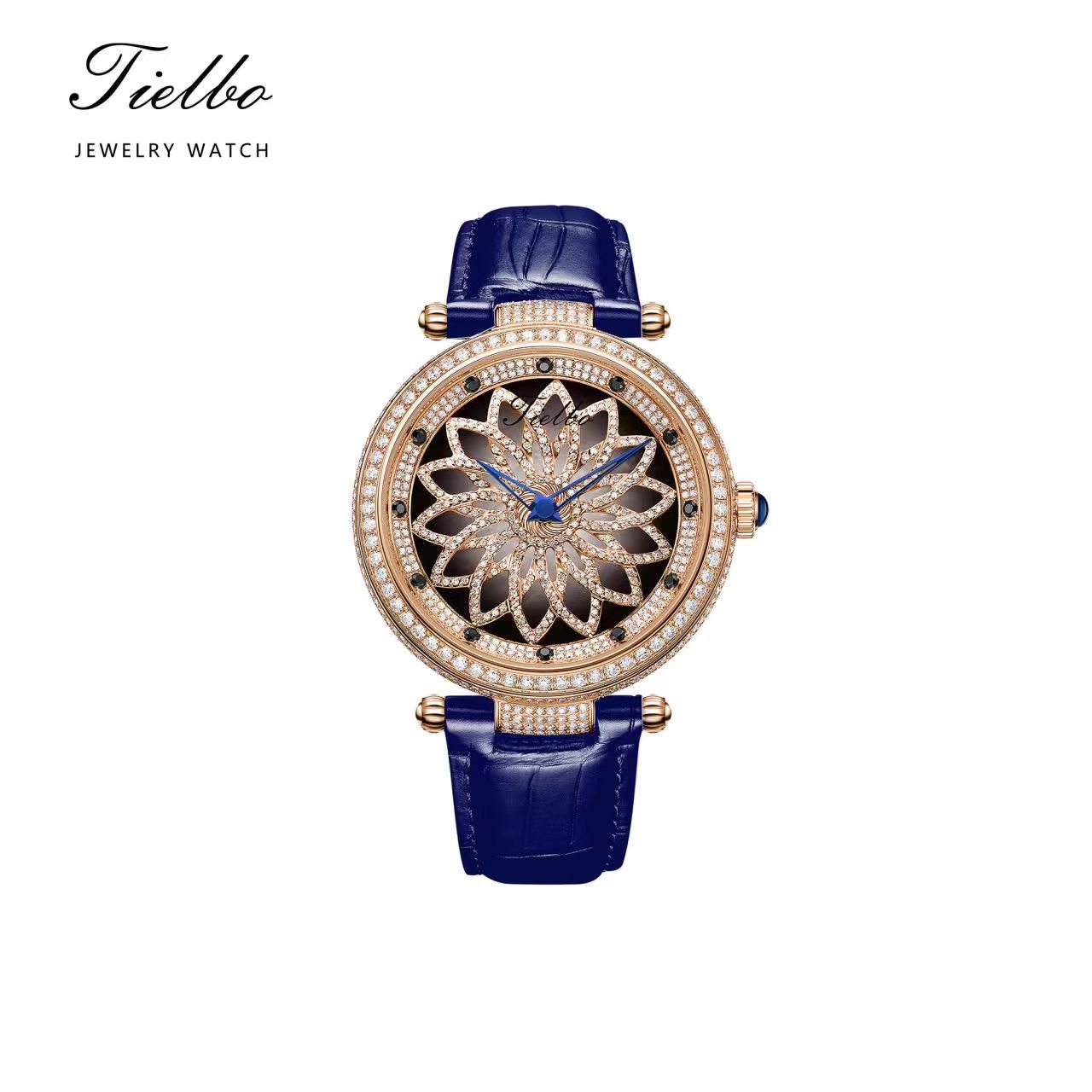 Bloom Watch – Rotating Dial, Iced-Out, 45mm T127M
