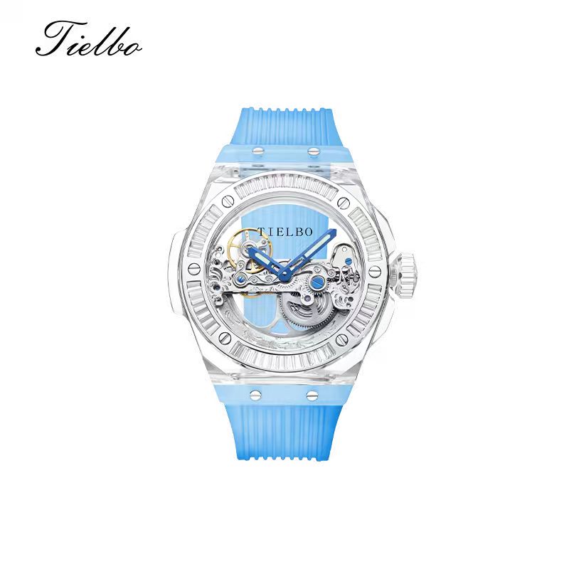 Prism Black – Transparent Skeleton Watch T711