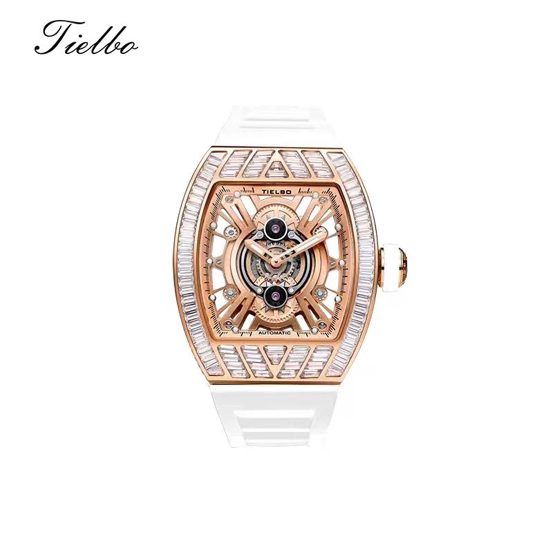 Crystal Storm Automatic Watch – Skeleton, 43×51mm, 368 Crystals T827M