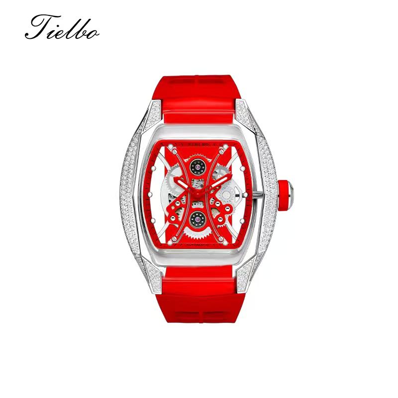 Armor Rose Watch – Transparent, Skeleton, Automatic T831M