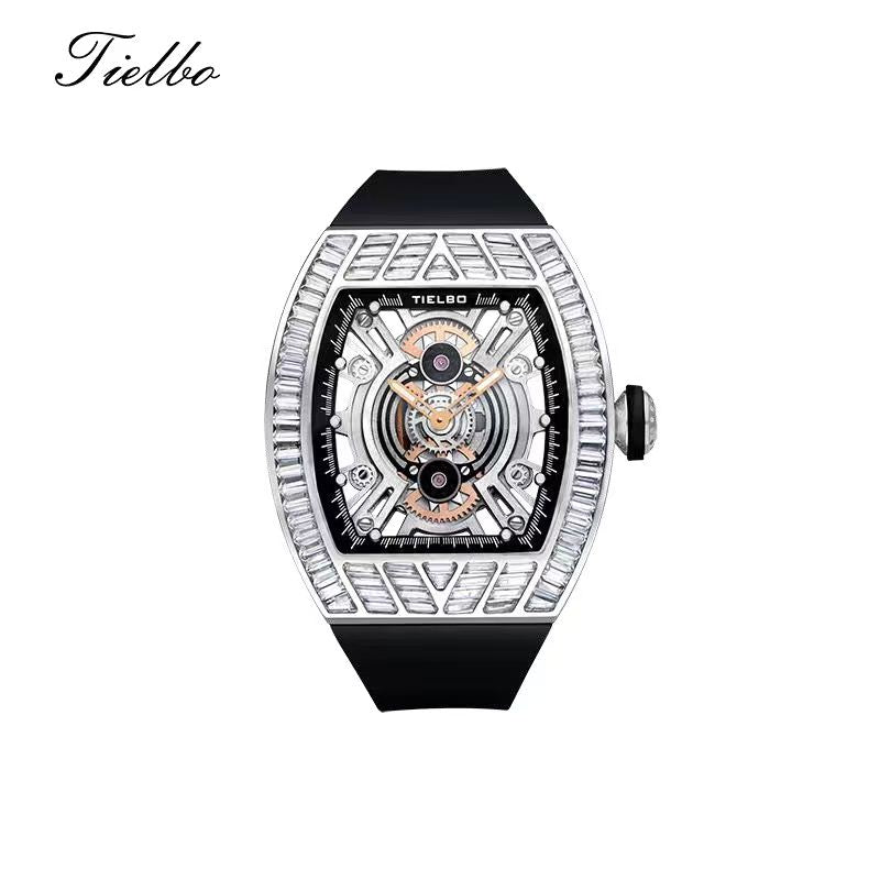 Crystal Storm Watch – Quartz, Skeleton, 40×46mm T827L