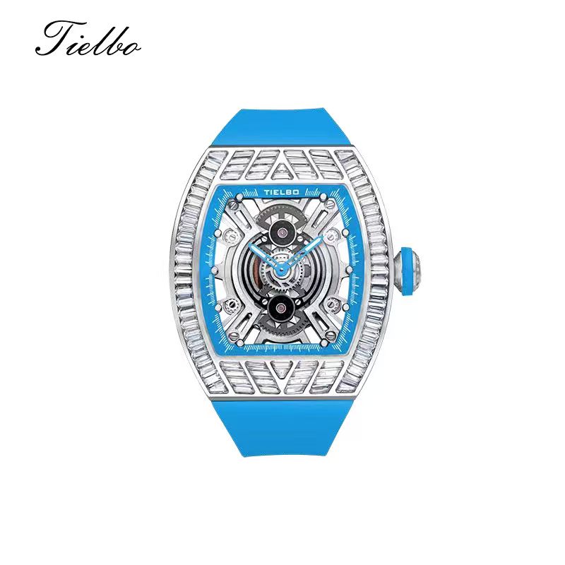 Crystal Storm Watch – Quartz, Skeleton, 40×46mm T827L