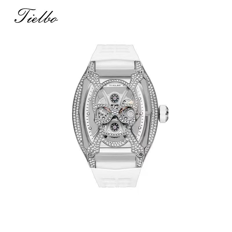 Kale Watch – Transparent, Iced-Out, Automatic T828M