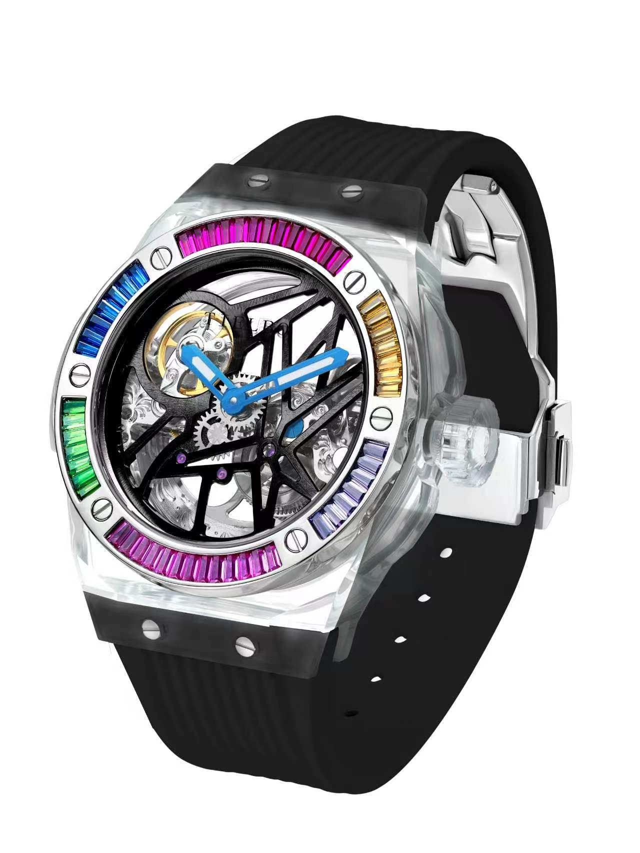 Prism Rainbow – Transparent Skeleton Watch T712