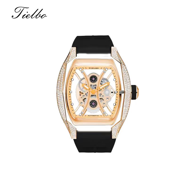 Armor Rose Watch – Transparent, Skeleton, Automatic T831M