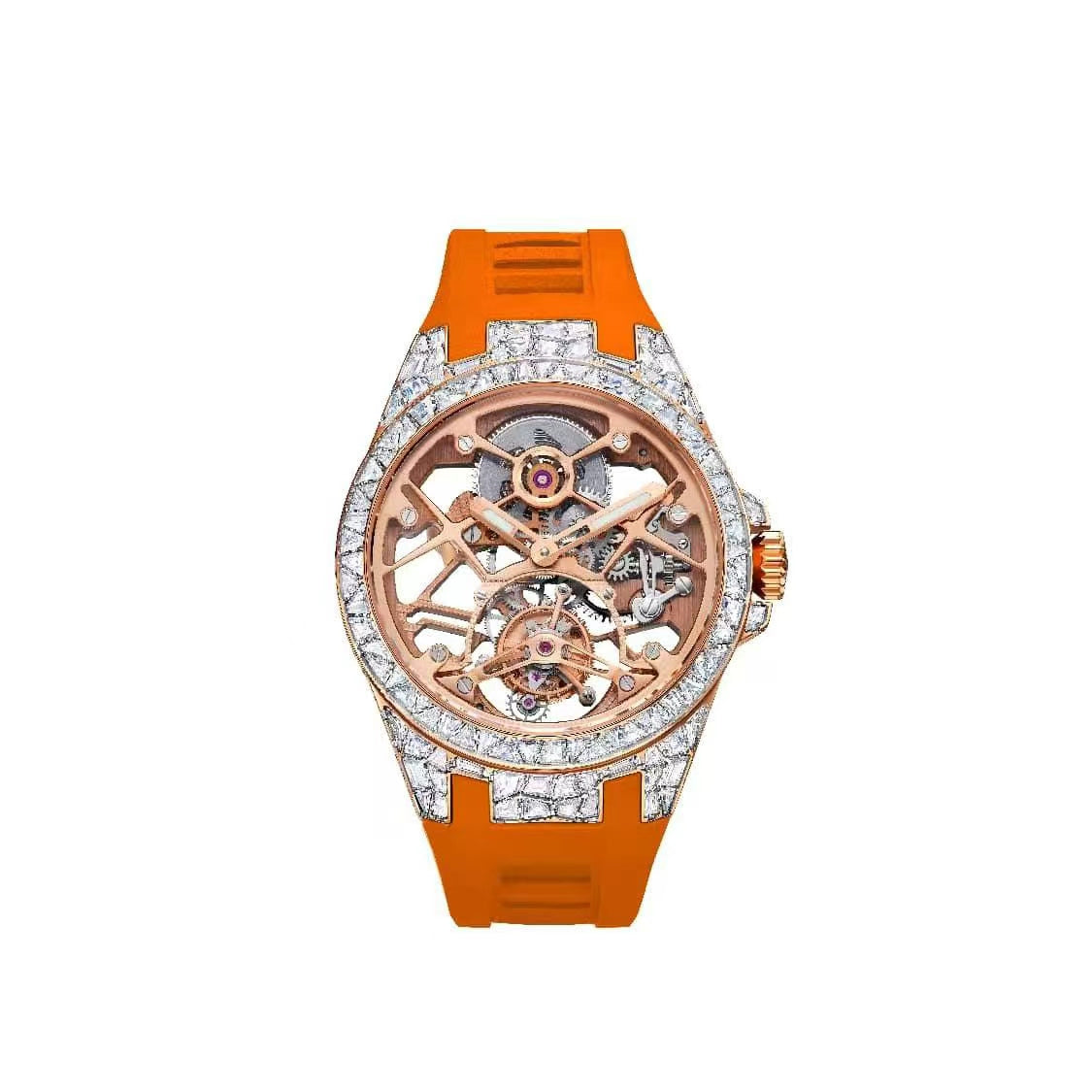 Wuyin Skeleton Tourbillon Watch – Manual, Sapphire, 44mm T850M