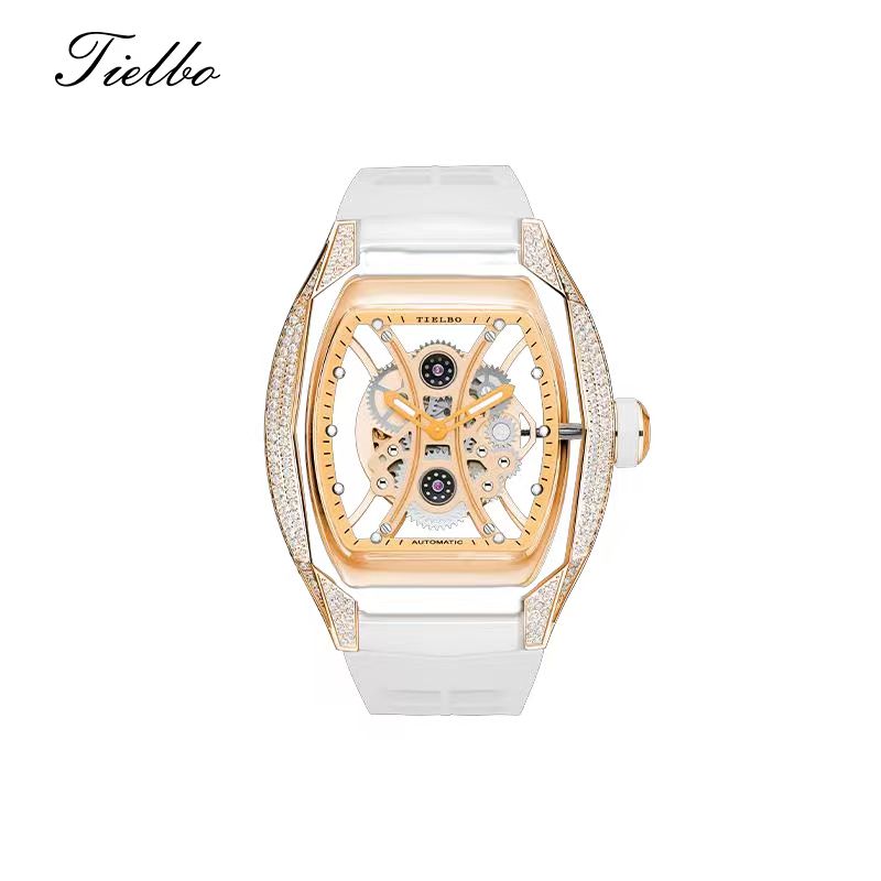 Armor Rose Watch – Transparent, Skeleton, Automatic T831M