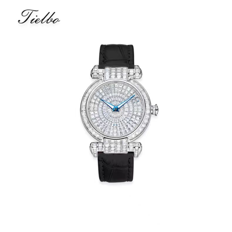 Faceted Wheel Automatic Watch – Full Crystal, 42mm T822M
