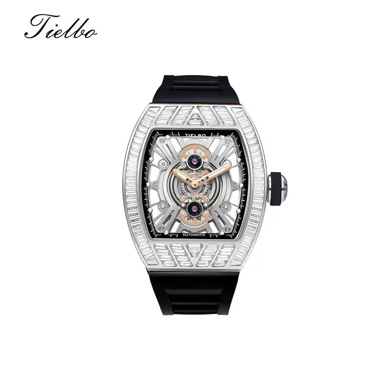 Crystal Storm Automatic Watch – Skeleton, 43×51mm, 368 Crystals T827M