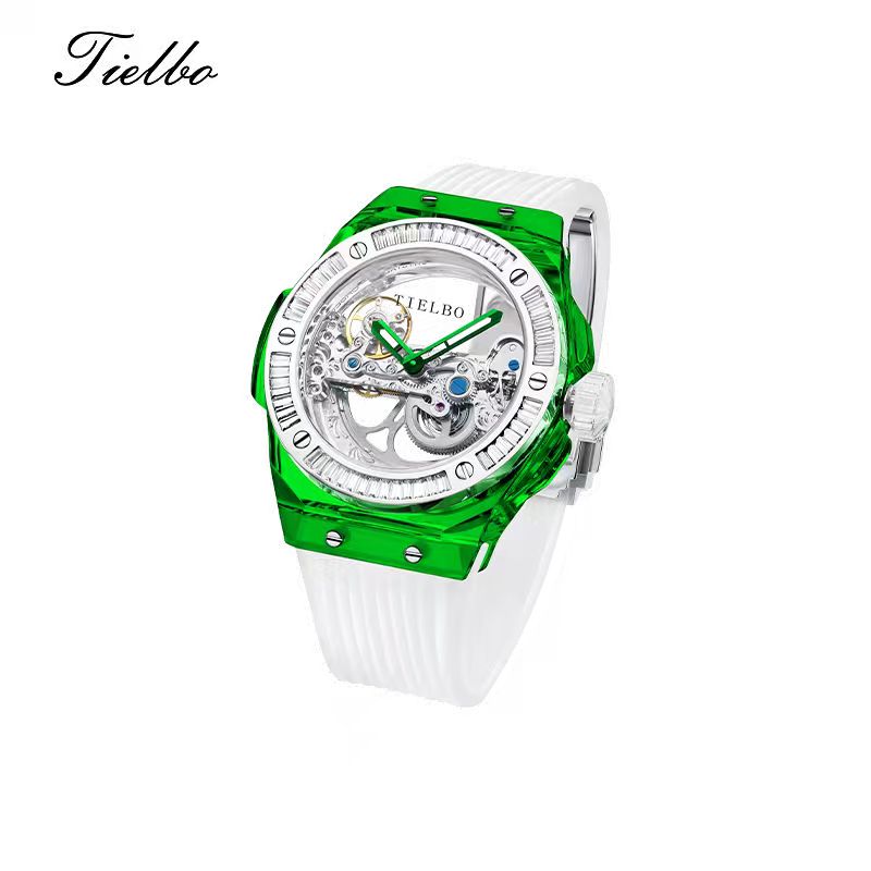 Prism Black – Transparent Skeleton Watch T711