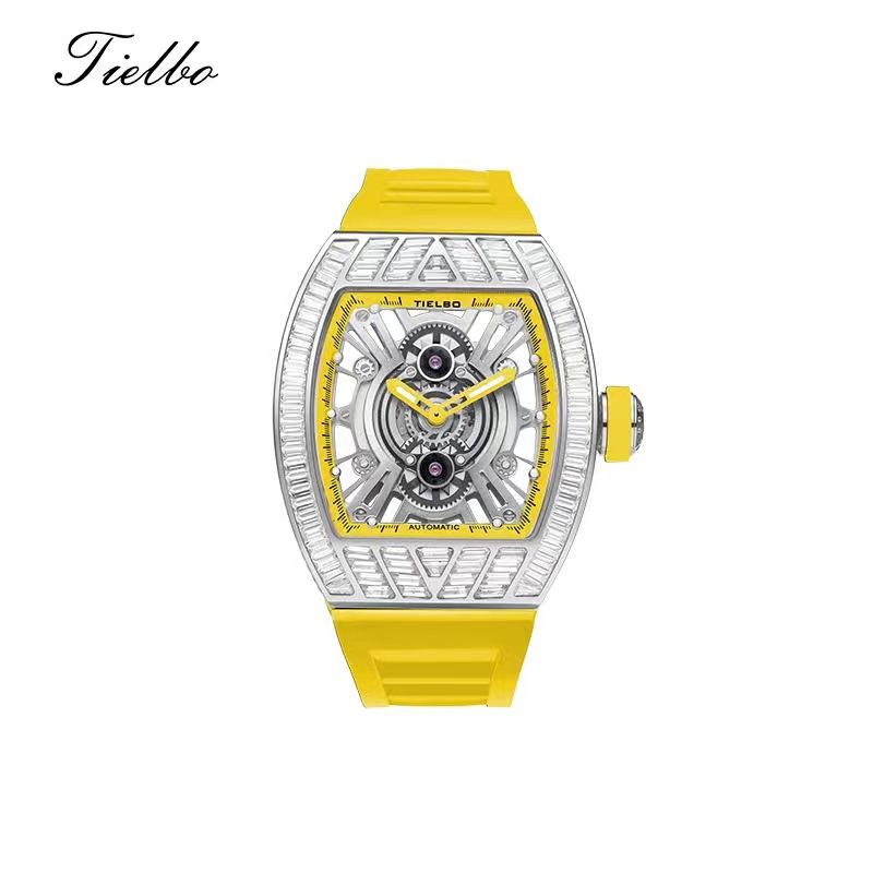 Crystal Storm Automatic Watch – Skeleton, 43×51mm, 368 Crystals T827M