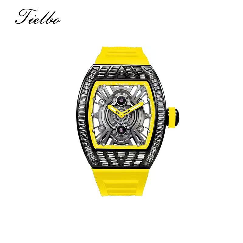 Crystal Storm Automatic Watch – Skeleton, 43×51mm, 368 Crystals T827M