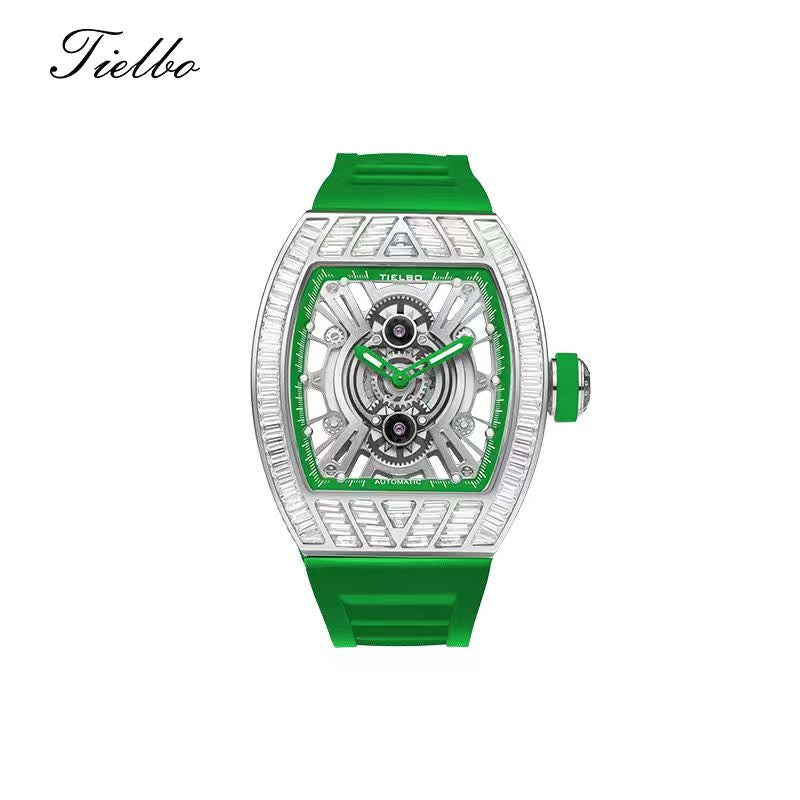 Crystal Storm Automatic Watch – Skeleton, 43×51mm, 368 Crystals T827M