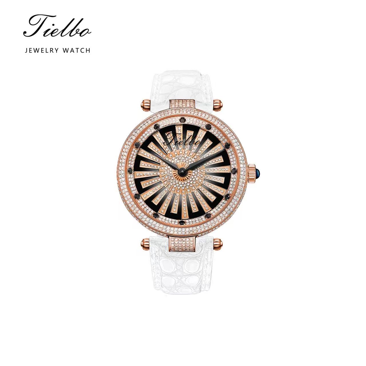 Dawn Fortune Watch – Rotating Dial, Iced-Out, 45mm T127M