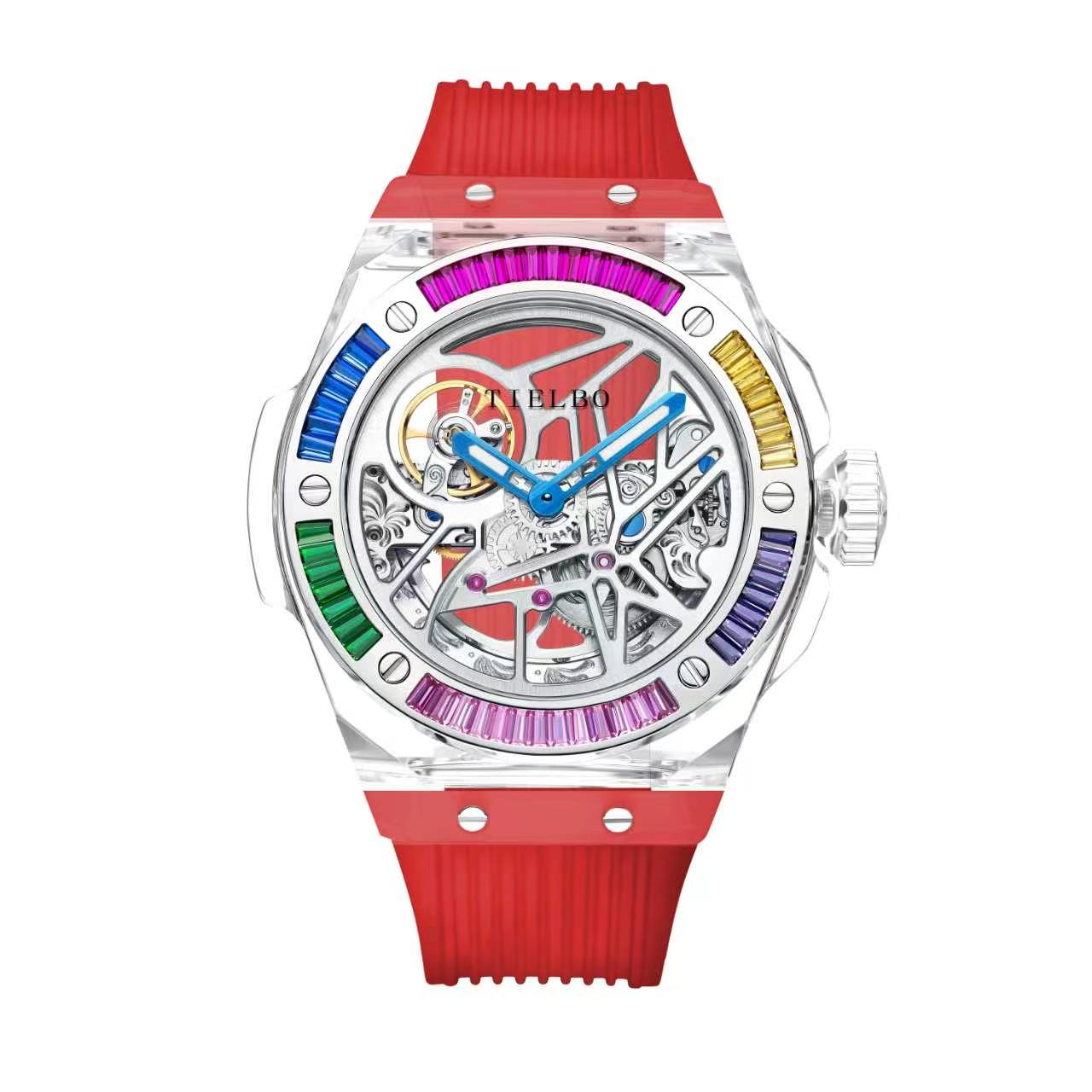 Prism Rainbow – Transparent Skeleton Watch T712