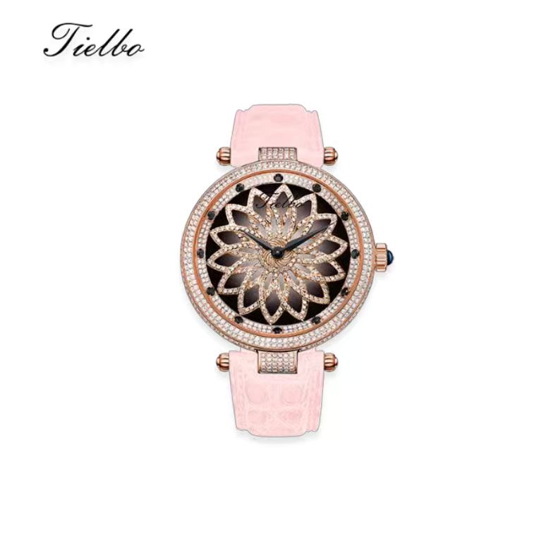 Bloom Watch – Rotating Dial, Iced-Out, 42mm T127L