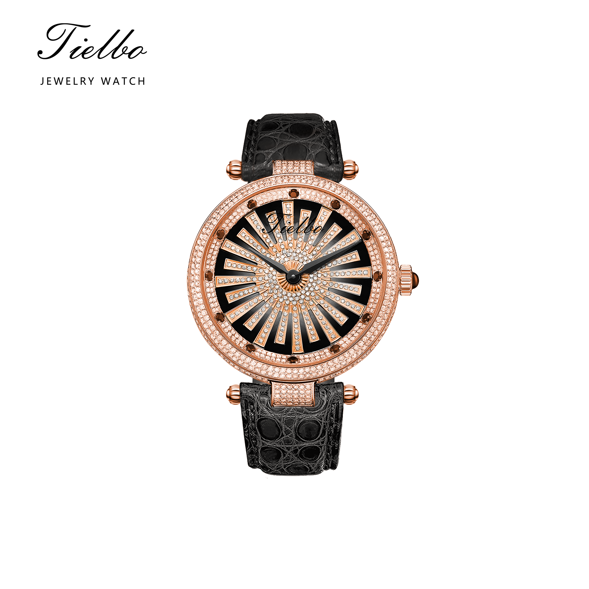Dawn Fortune Watch – Rotating Dial, Iced-Out, 42mm T127L