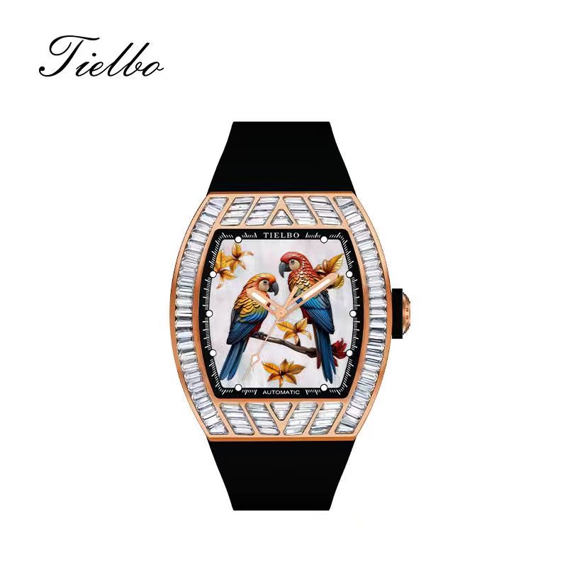 Serendipity Watch – Rose Gold, Quartz, Crystal Inlay T859L