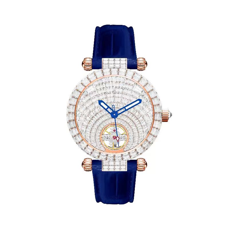 Stellar Night Automatic Watch – Full Crystal, 42mm T856M