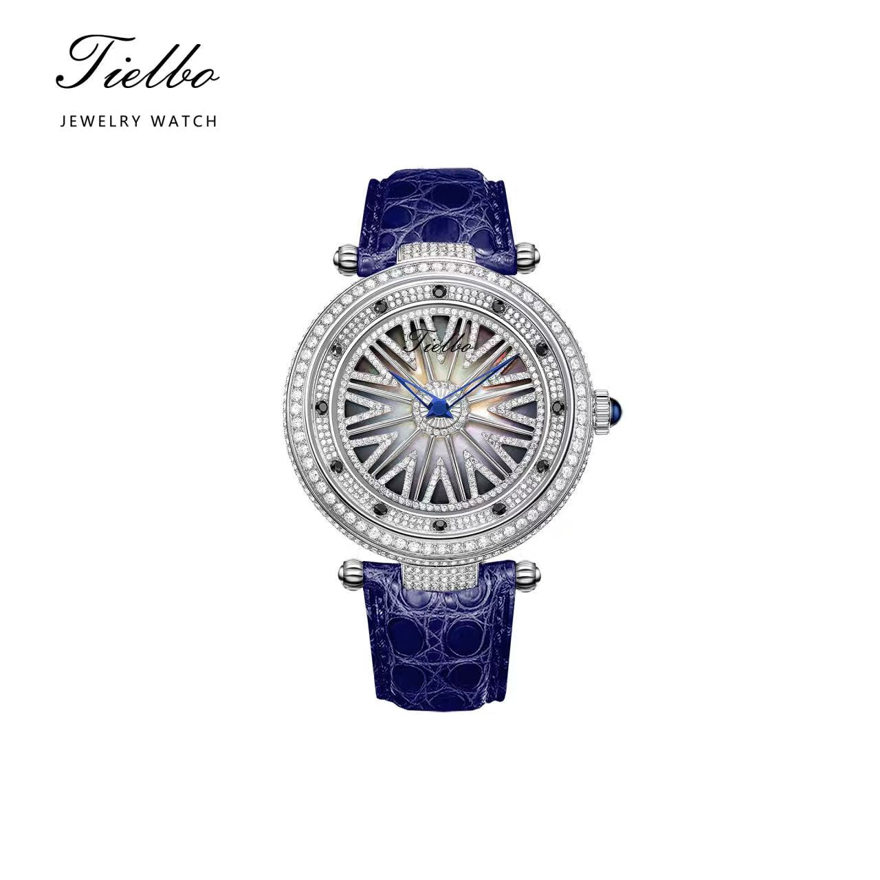 Fortune Flow Watch – Rotating Dial, Iced-Out, 45mm T127M