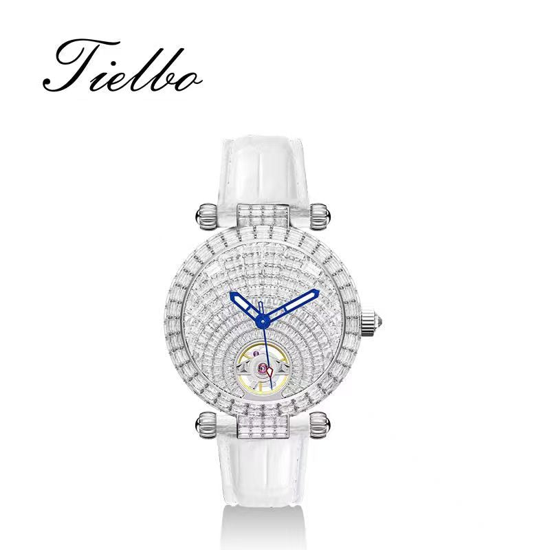 Stellar Night Automatic Watch – 38mm, Full Crystal T856L