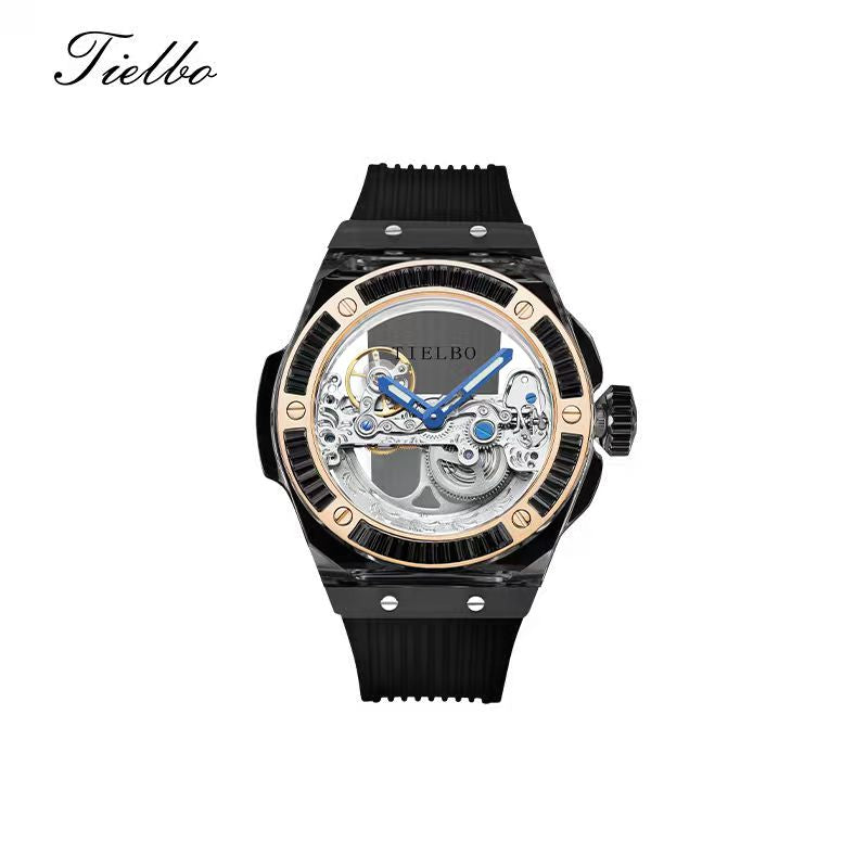 Prism Black – Transparent Skeleton Watch T711