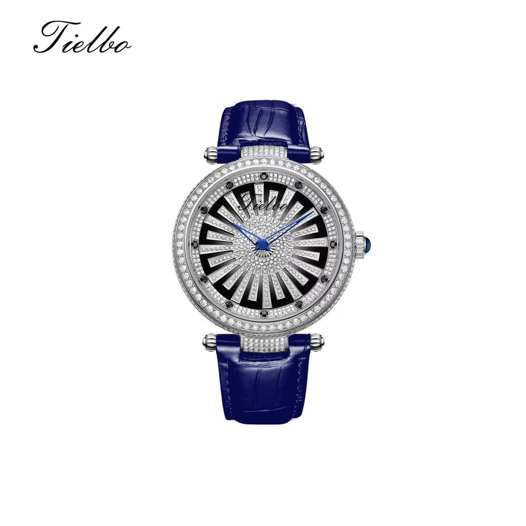 Dawn Fortune Watch – Rotating Dial, Iced-Out, 45mm T127M