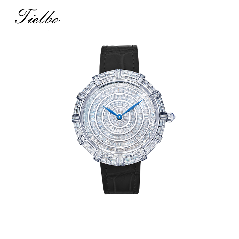 Round Waltz Watch – Quartz, 37mm, Full Crystal T818L