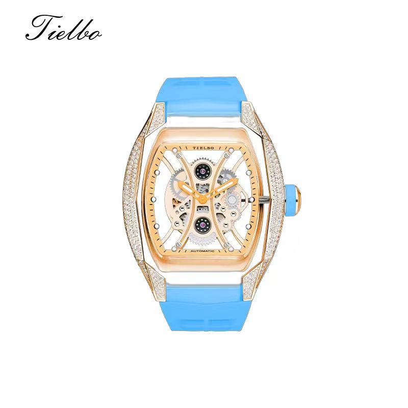 Armor Rose Watch – Transparent, Skeleton, Automatic T831M