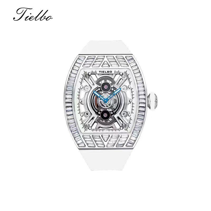 Crystal Storm Watch – Quartz, Skeleton, 40×46mm T827L