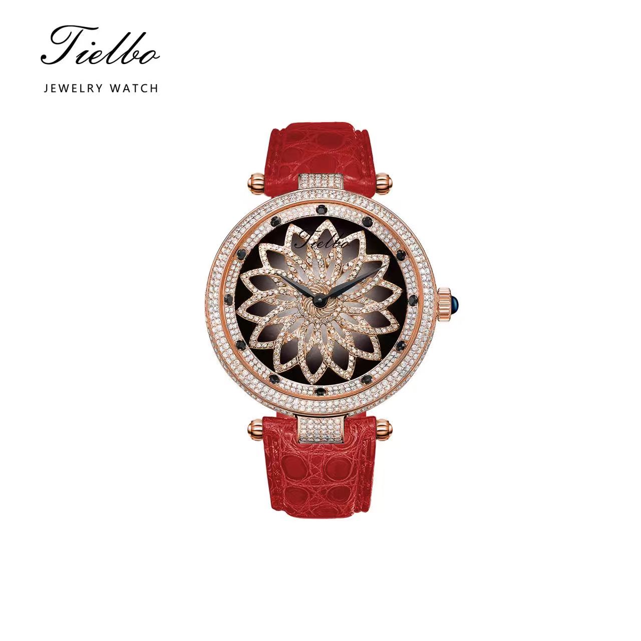 Bloom Watch – Rotating Dial, Iced-Out, 42mm T127L