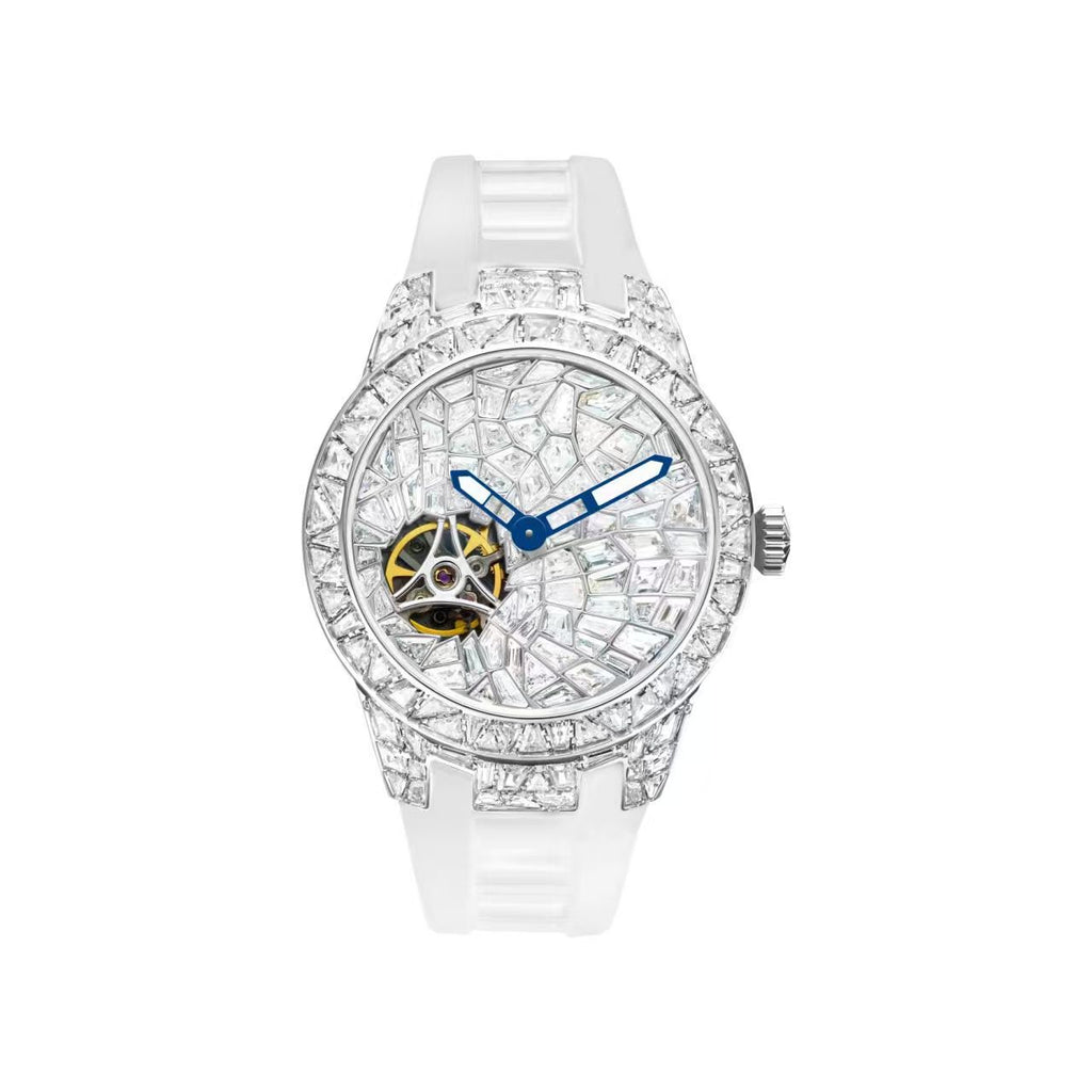 Faith Automatic Watch – 38mm, Full Crystal T835L