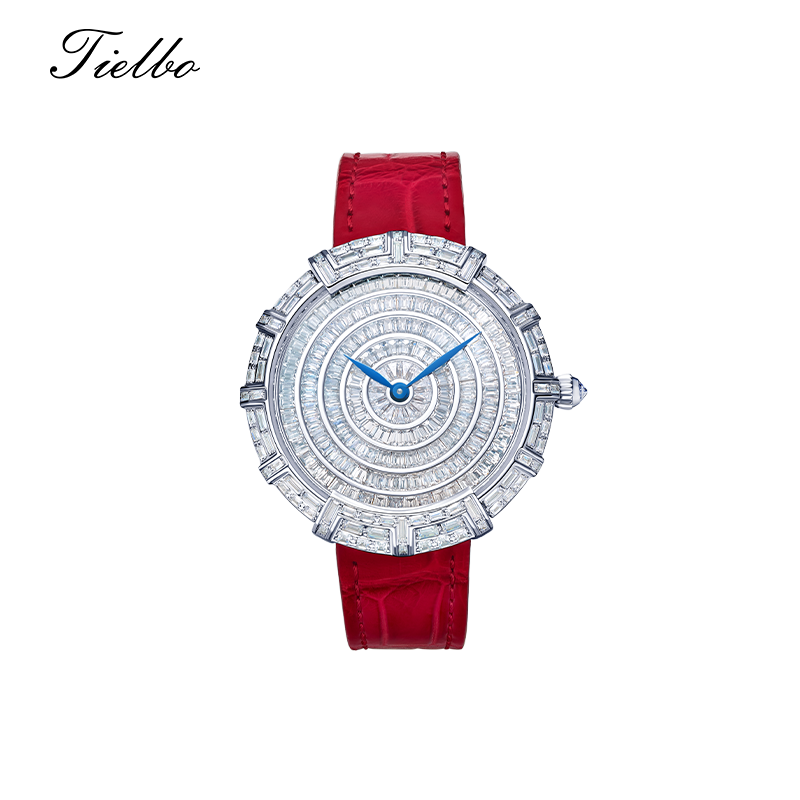 Round Waltz Watch – Quartz, 37mm, Full Crystal T818L