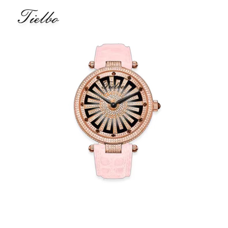 Dawn Fortune Watch – Rotating Dial, Iced-Out, 42mm T127L