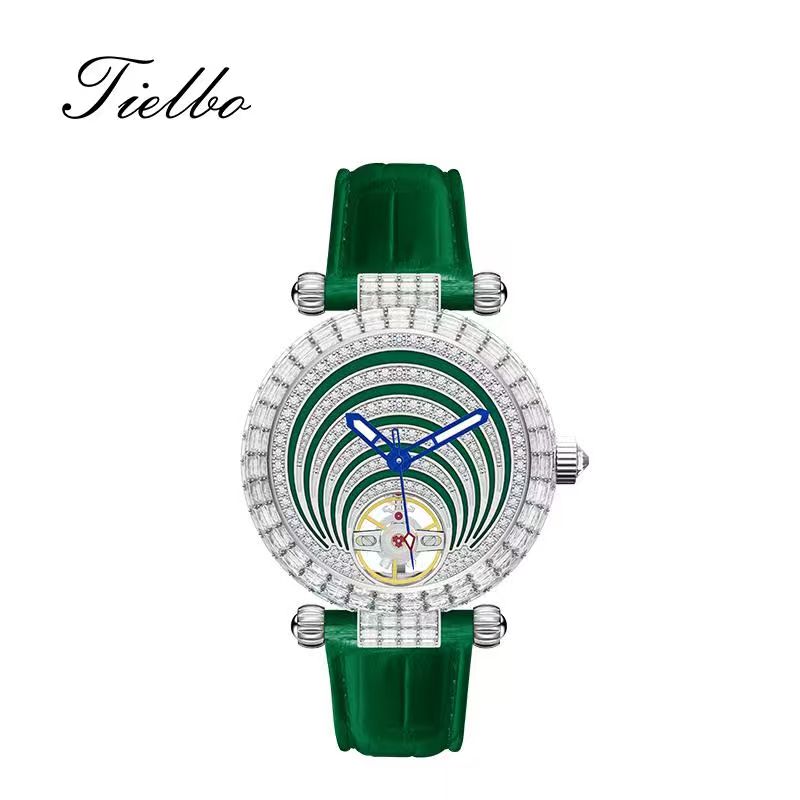 Morning Radiance Watch – Automatic, Full Crystal, 42mm T810M